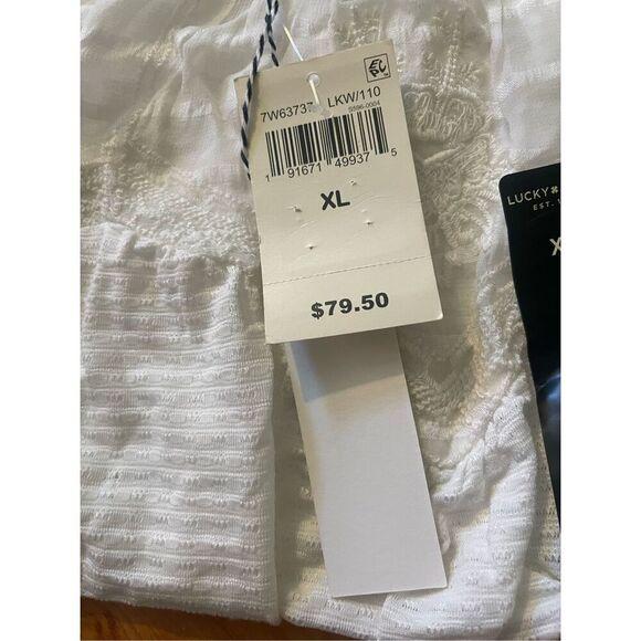 Lucky Brand NWT White Lace Top Women’s Size XL Retails for $79 - Picture 8 of 9